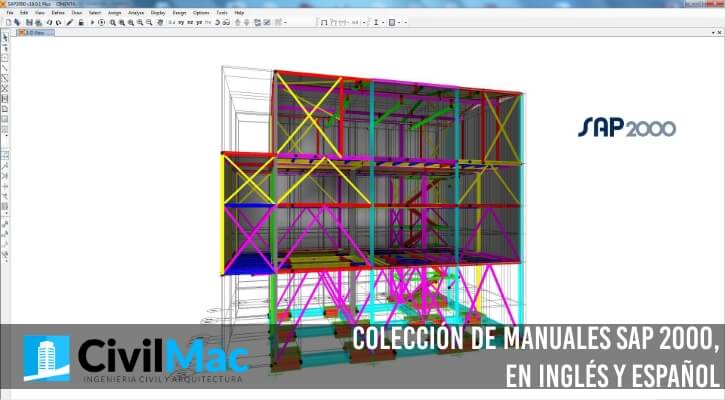 COLECCIÓN DE MANUALES SAP 2000, EN INGLÉS Y ESPAÑOL