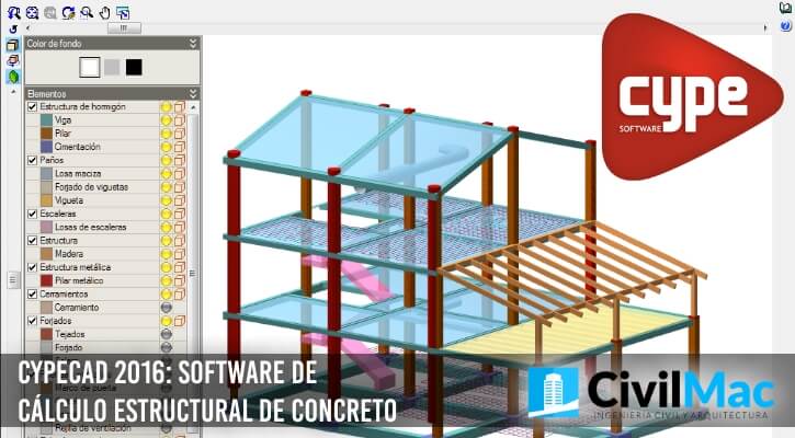 CYPECAD 2016: Software de cálculo estructural de concreto